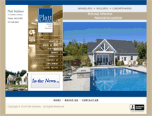 Tablet Screenshot of plattbuilders.com